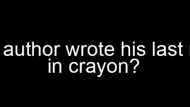 What author wrote his last novel in crayon?