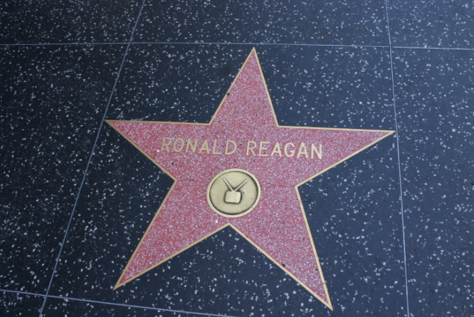Which fictional character does not have a star on the hollywood walk of fame?