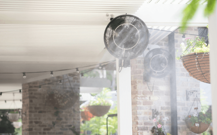 Installing a Misting Ceiling Fan at Home