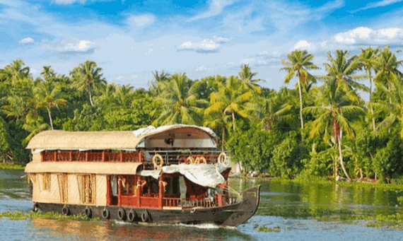 "Privétour Lunchcruise op een Woonboot in Kerala met Transfers van Kochi":