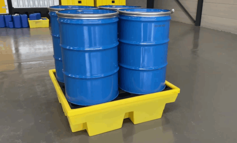 4 Drum Spill Pallets: Safe, Compliant & Efficient Storage Solutions