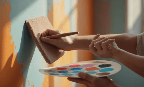 Most people walk into a newly finished building and see fresh paint